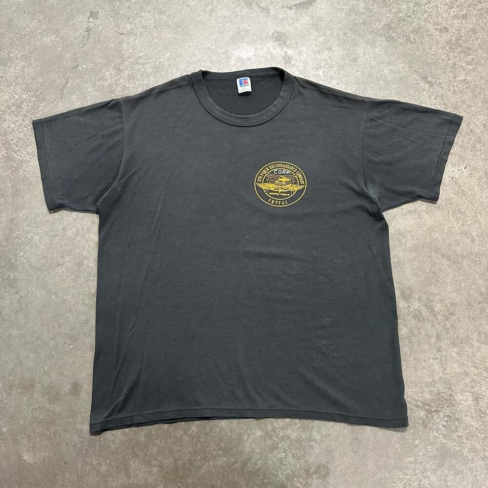 Vintage 80s Paper Thin USMC 5th Force Recon T Shirt Russell USA Large
